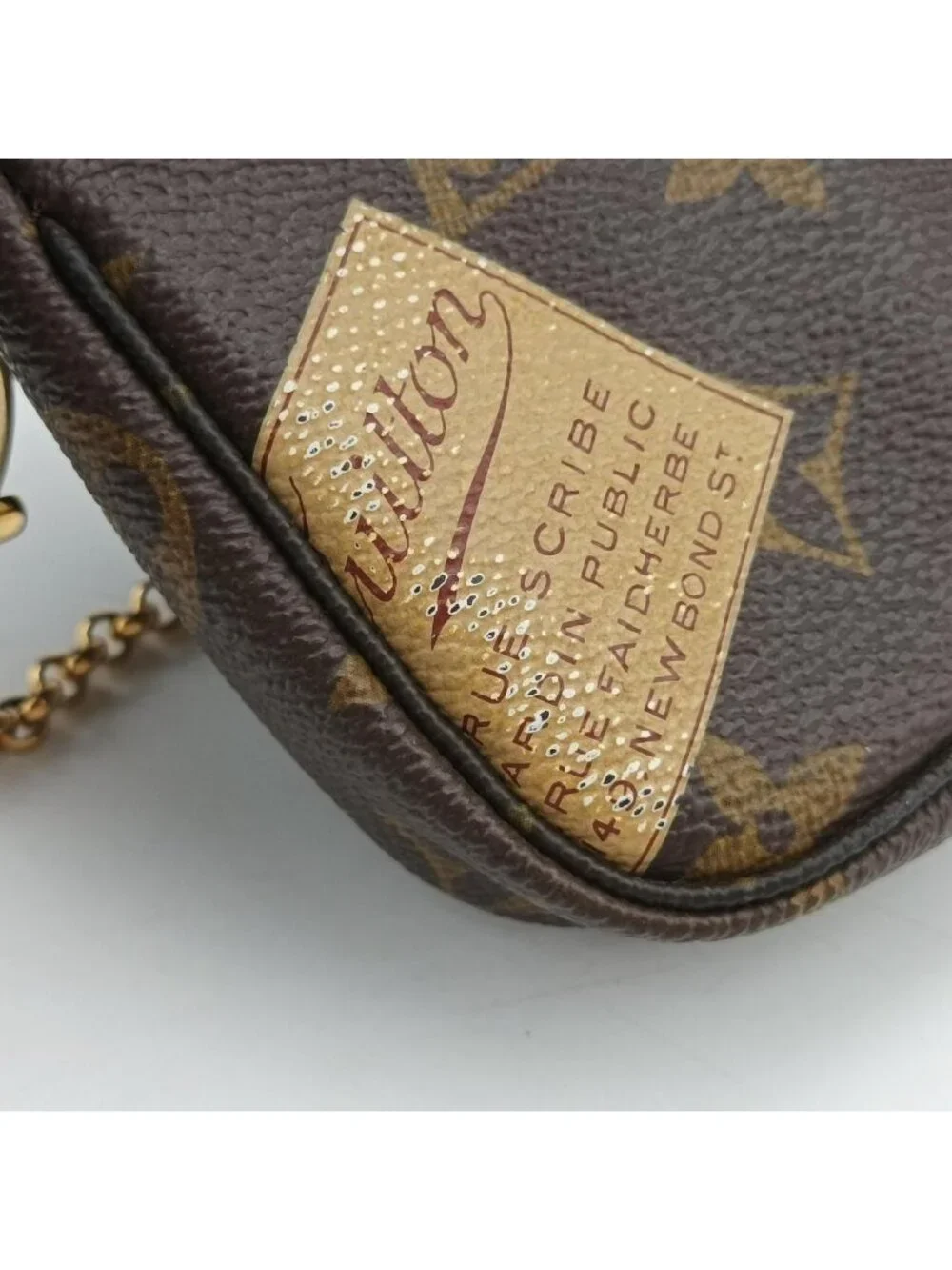 Louis Vuitton Mini Pochette Brown Monogram Canvas Handbag